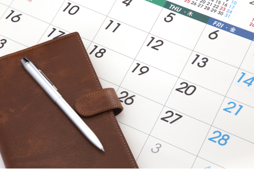 カレンダーと手帳